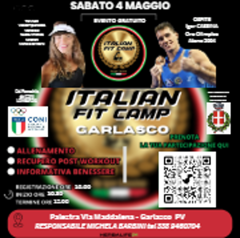 Evento gratuito Italian Fit Camp Garlasco